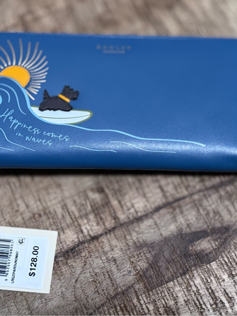 Radley London Blue 'Happiness Comes in Waves' Zip Wallet - Picture 4 of 8